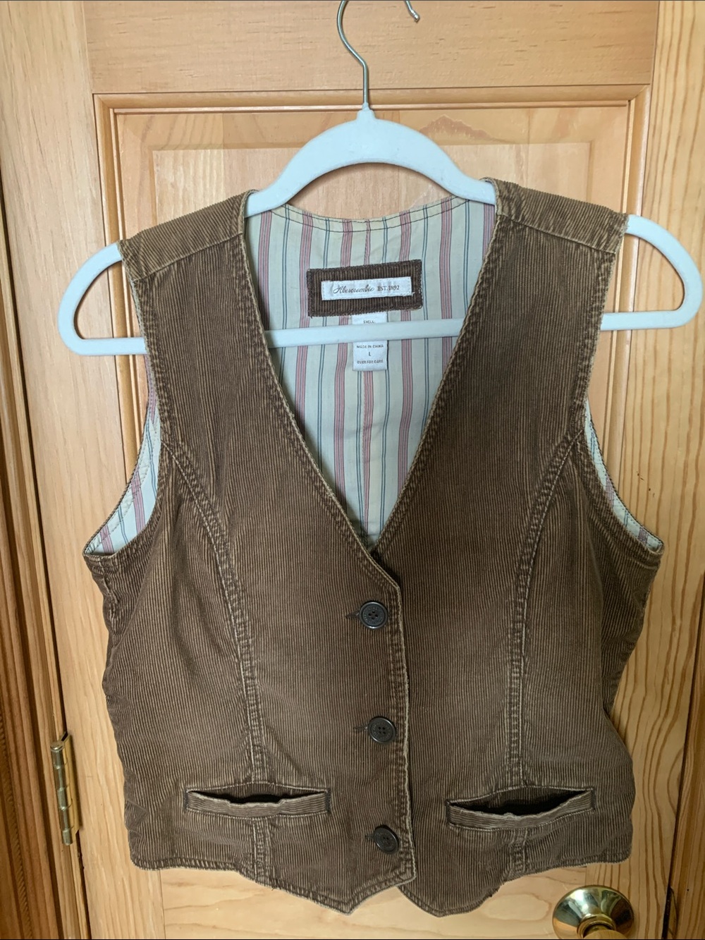 🌥️ Vintage Abercrombie Corduroy Western Style Vest 🌥️